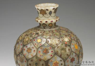 图片[2]-Jade large round urn with inlay, Mughal Empire-China Archive